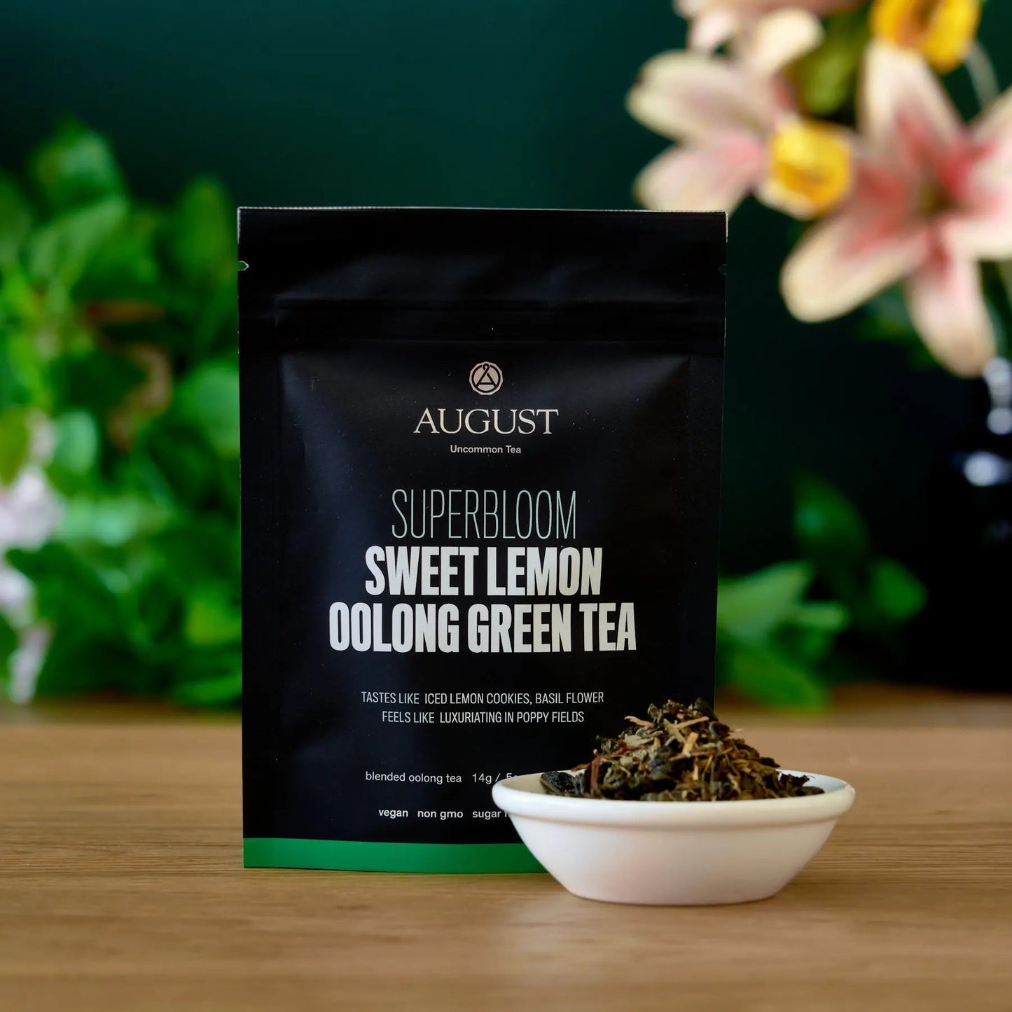 August Uncommon Tea Superbloom - Sweet Lemon Oolong Green Tea