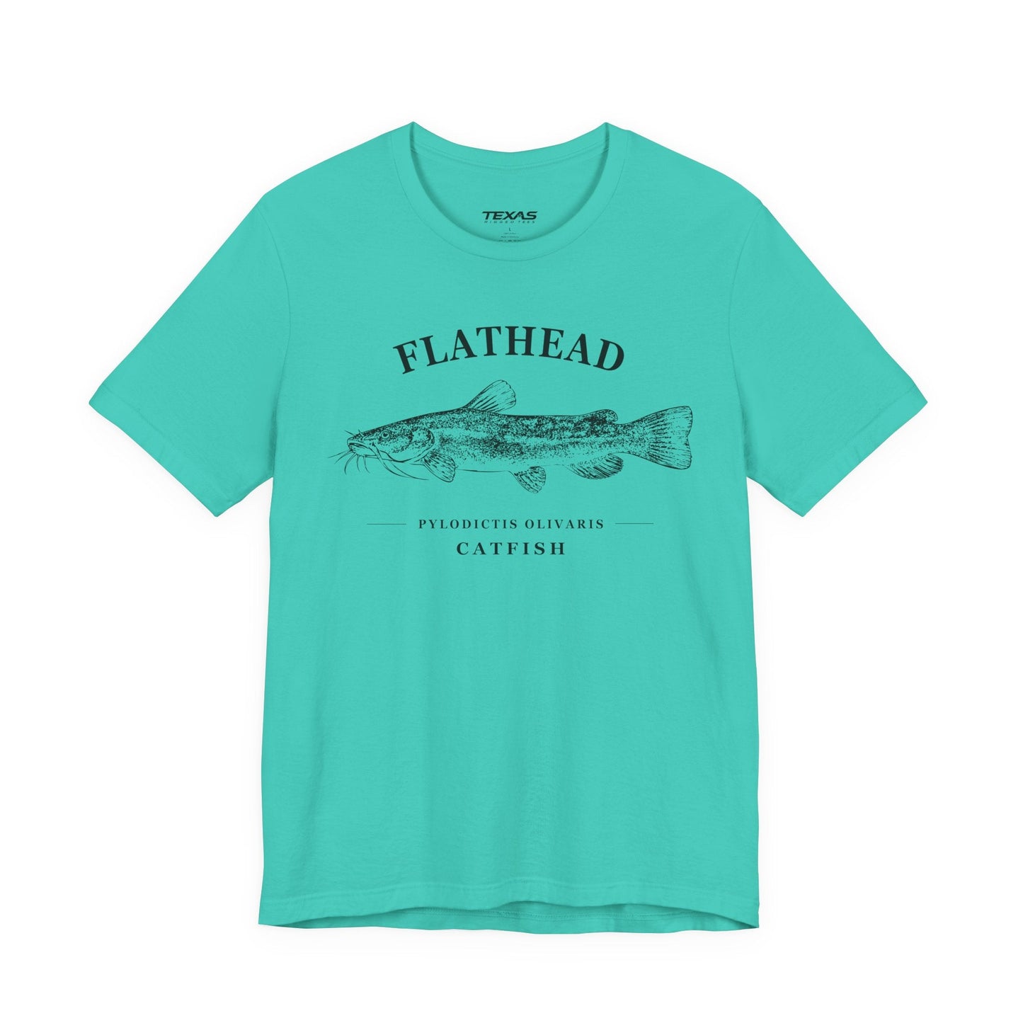 Texas Rigged Tees Flathead Catfish — Unisex Cotton Tee