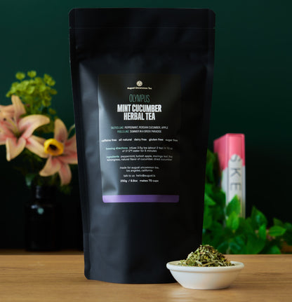 August Uncommon Tea Olympus - Mint Cucumber Herbal Tea (Caffeine Free)