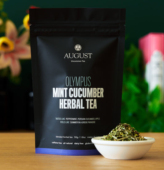 August Uncommon Tea Olympus - Mint Cucumber Herbal Tea (Caffeine Free)