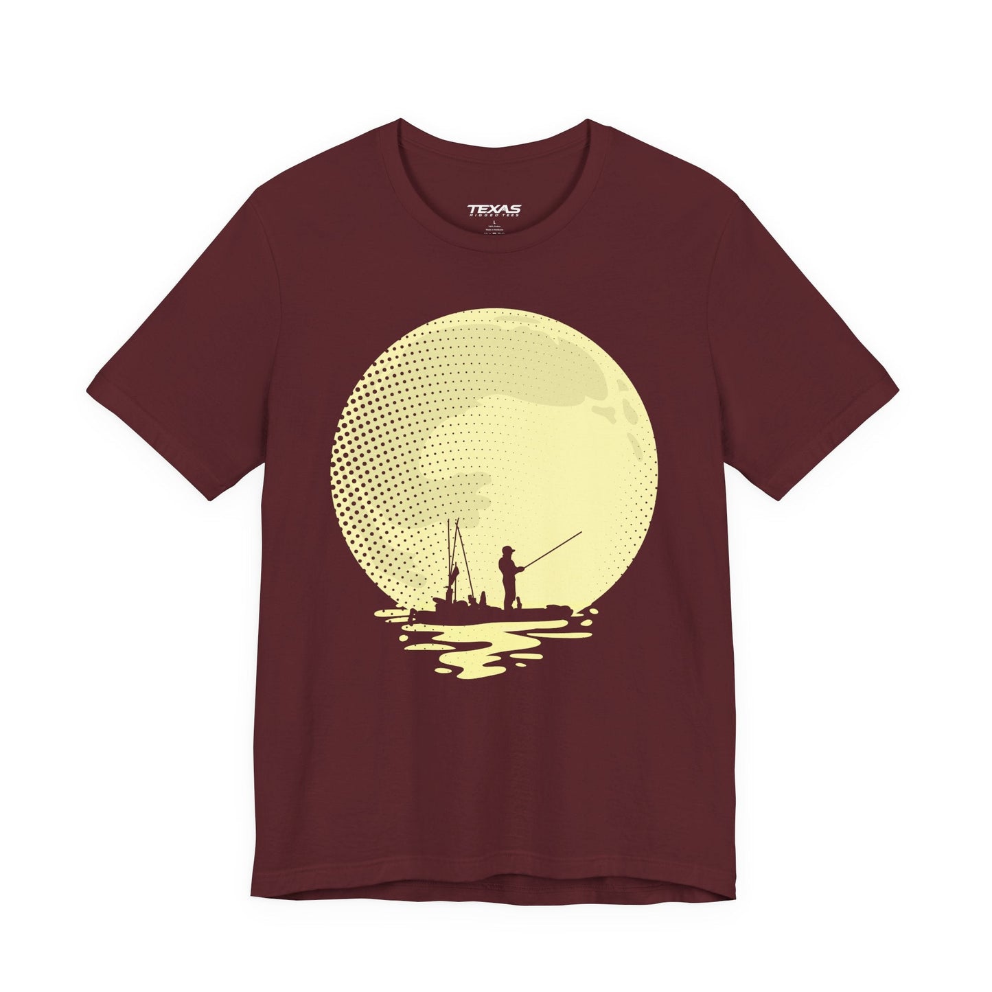 Texas Rigged Tees Full Moon Fishing (Kayak Edition) — Unisex Cotton Tee