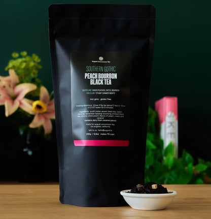 August Uncommon Tea Southern Gothic - Peach Bourbon Black Tea