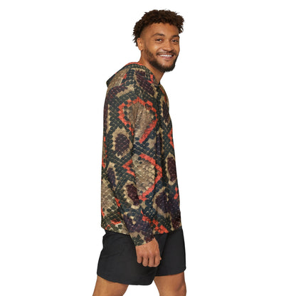 Texas Rigged Tees Burmese Python — Unisex Fishing Pullover Hoodie (SPF 50+)