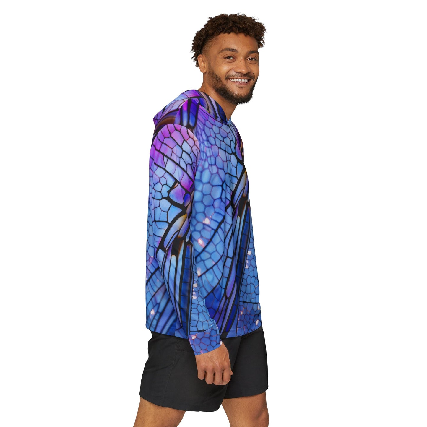 Texas Rigged Tees Dragon Fly — Unisex Fishing Pullover Hoodie (SPF 50+)