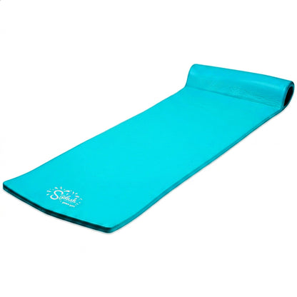 TRC Recreation Splash 1.25" Thick Foam Swimming Pool Float Mat, Tropical Teal