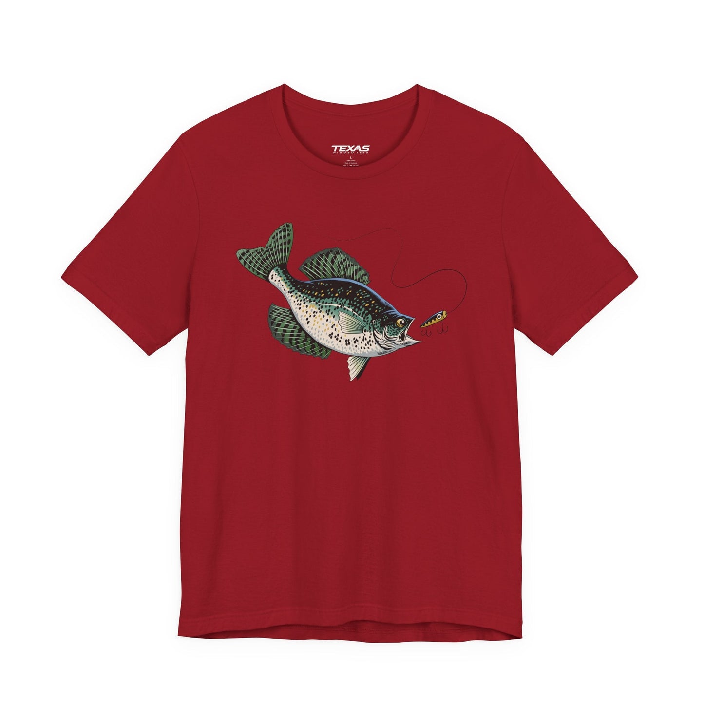 Texas Rigged Tees Crappie — Unisex Cotton Tee
