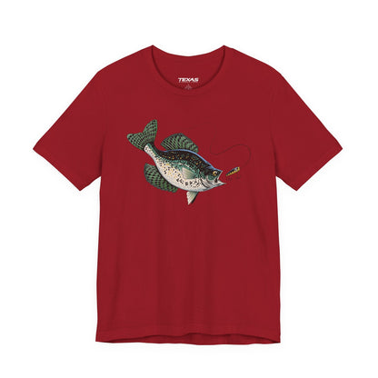 Texas Rigged Tees Crappie — Unisex Cotton Tee