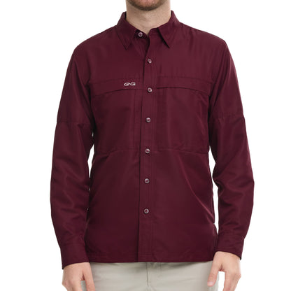 GameGuard Maroon Explorer Shirt | Long Sleeve