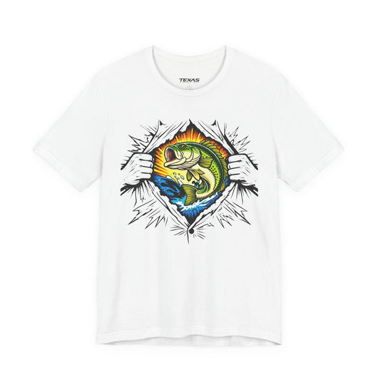 Texas Rigged Tees Fishing Is My Superpower — Unisex Cotton Tee