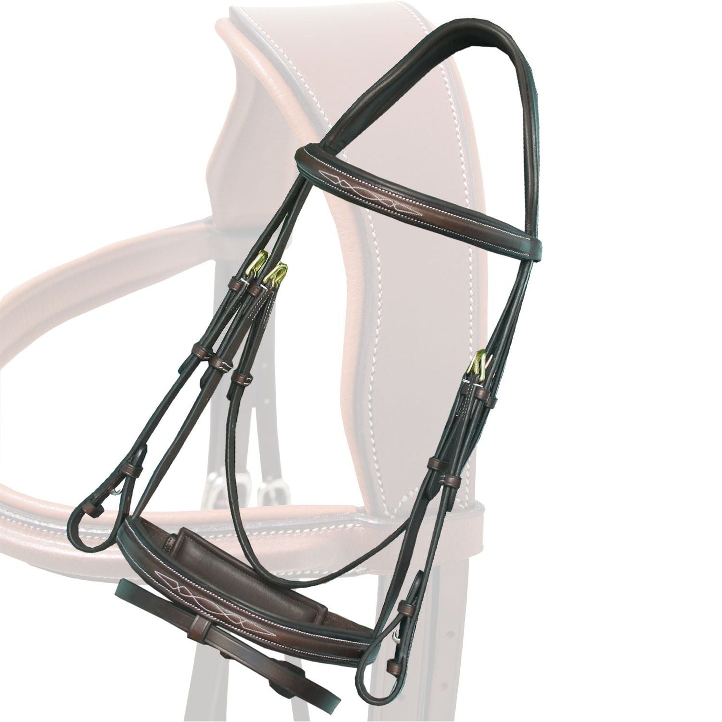 Bridles & Reins Replacement Noseband of ExionPro Designer Fancy Stitched Bridle