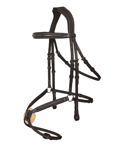 Bridles & Reins ExionPro 'Vela' Figure 8 Jumping Bridle with Reins