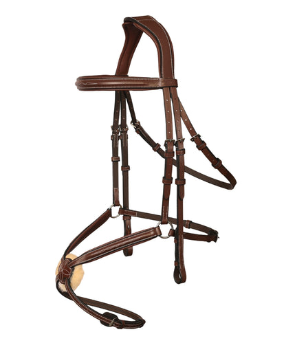 Bridles & Reins ExionPro 'Vela' Figure 8 Jumping Bridle with Reins