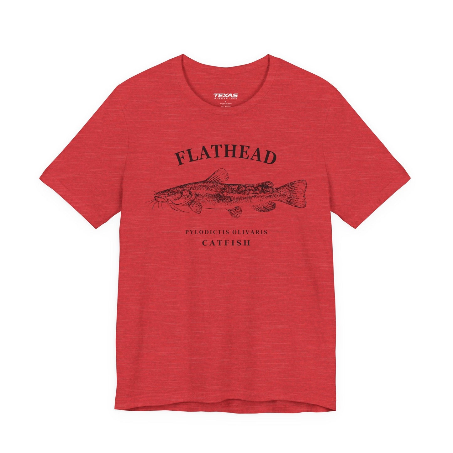 Texas Rigged Tees Flathead Catfish — Unisex Cotton Tee