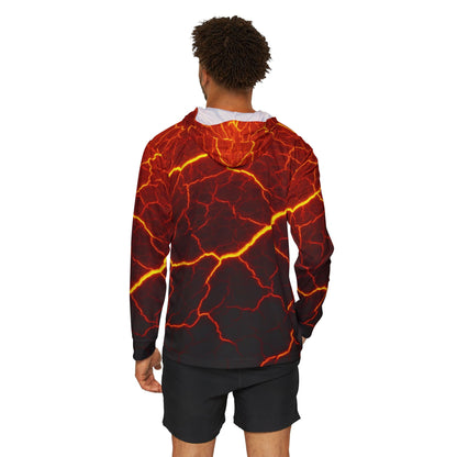 Texas Rigged Tees Molten Magma — Unisex Fishing Pullover Hoodie (SPF 50+)