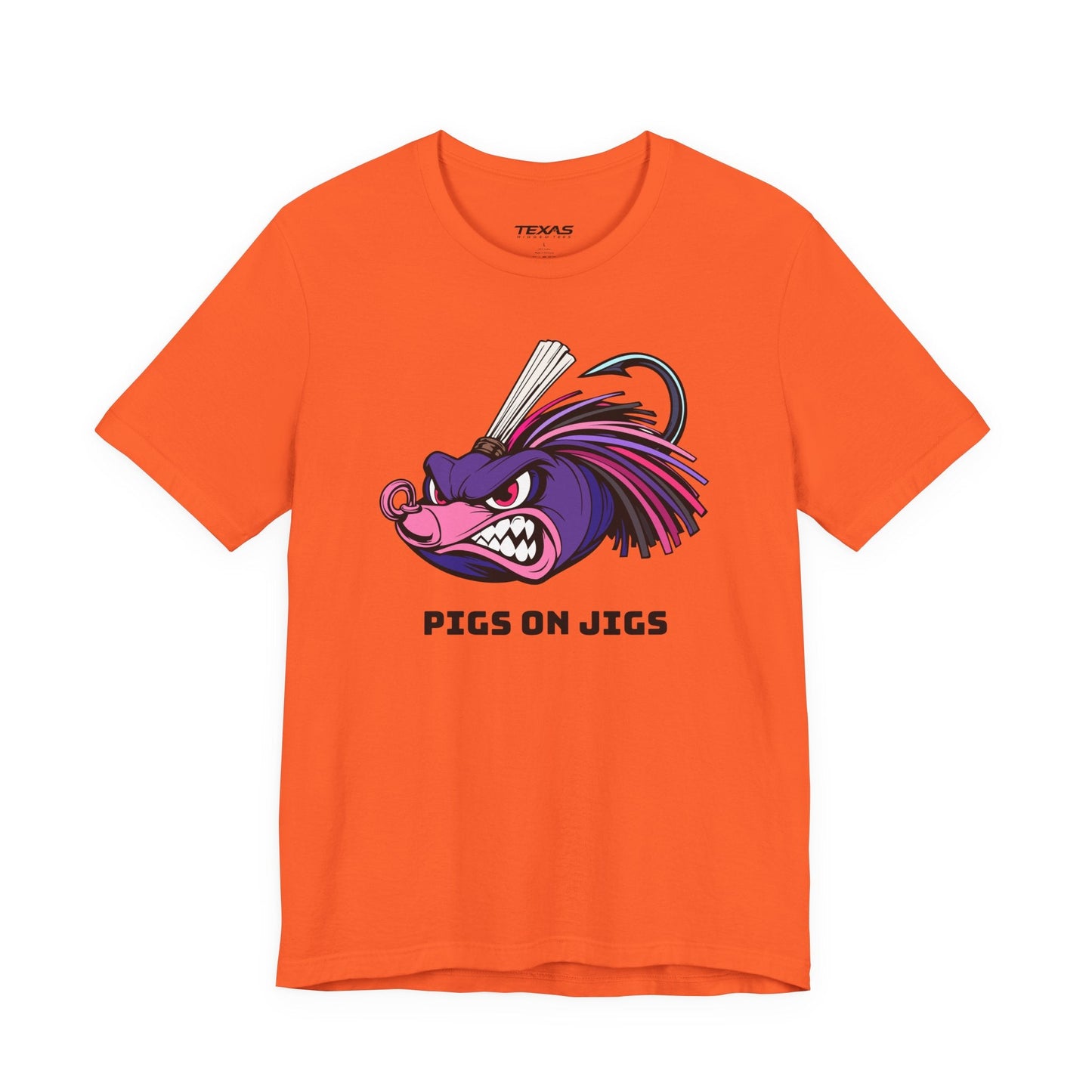 Texas Rigged Tees Pigs on Jigs — Unisex Cotton Tee