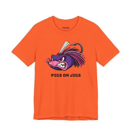Texas Rigged Tees Pigs on Jigs — Unisex Cotton Tee