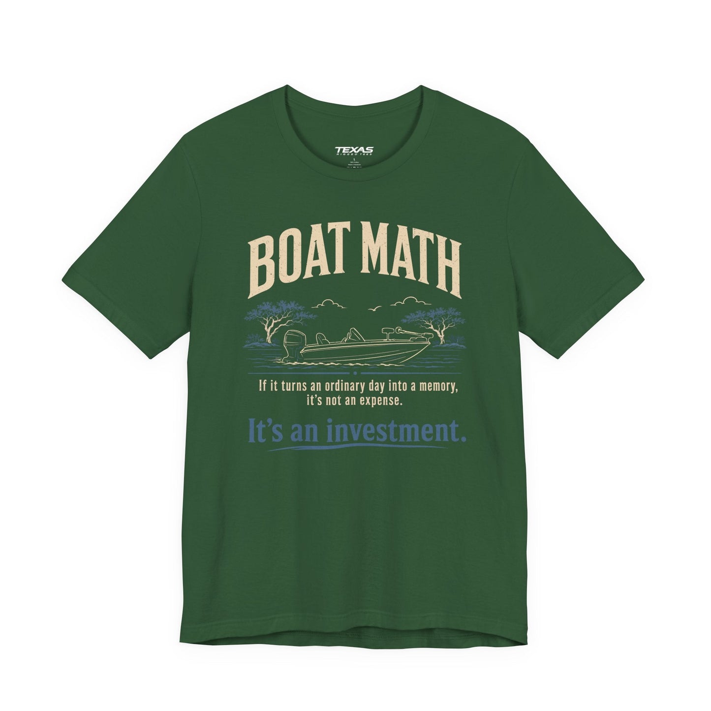 Texas Rigged Tees Boat Math — Unisex Cotton Tee