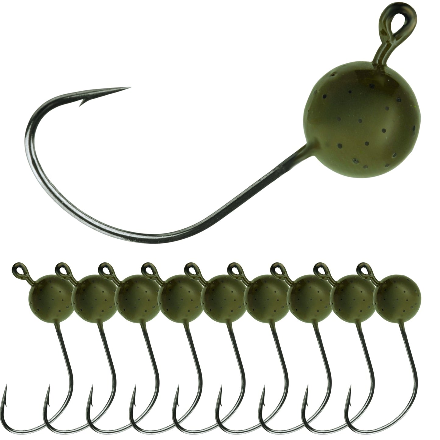 Reaction Tackle Lead Wacky Jigs- 10-PACK- Ultra Sharp - New