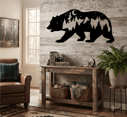 MetalPlex - Bear - Metal Wall Art