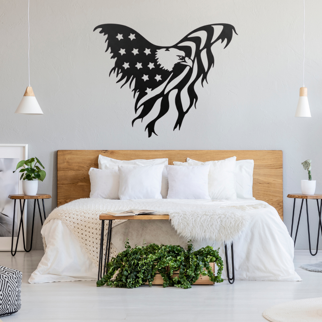 MetalPlex - American Flag Eagle - Metal Wall Art