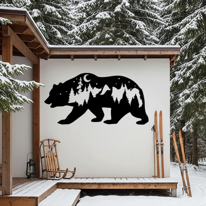 MetalPlex - Bear - Metal Wall Art