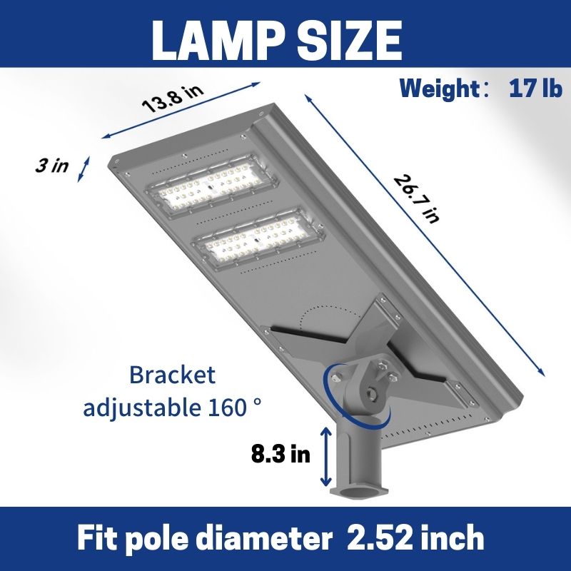 Langy Solar Lights 100 W 200W Commercial solar street light-Stay on