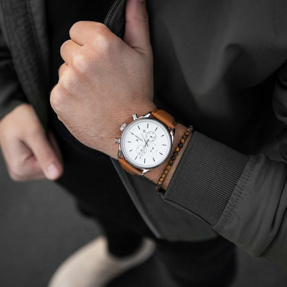 Vincero The Chrono S2 - Silver/Tan