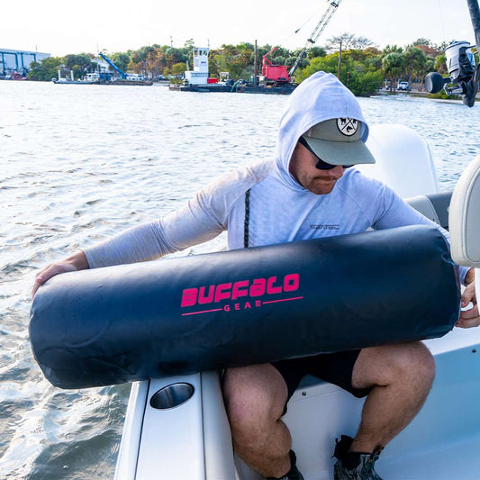 Buffalo Gear 11.8" x 39.4" Inflatable Boat Fender with Electric Pump