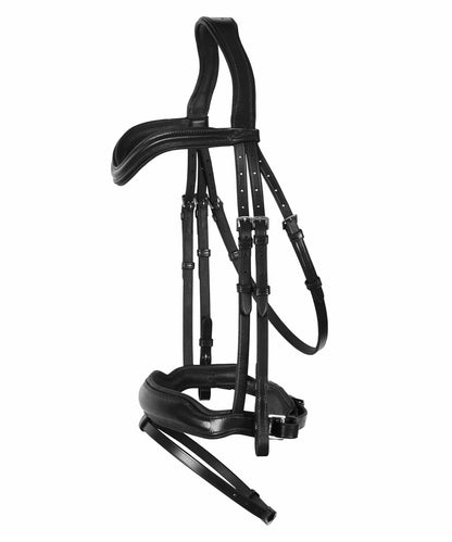 Bridles & Reins ExionPro 'Leo' Classic Dressage Bridle with Reins