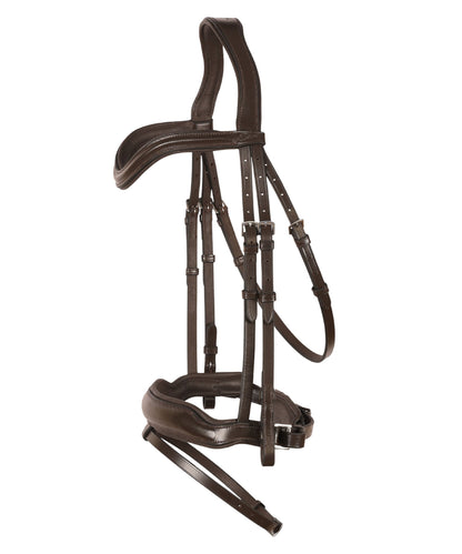 Bridles & Reins ExionPro 'Leo' Classic Dressage Bridle with Reins