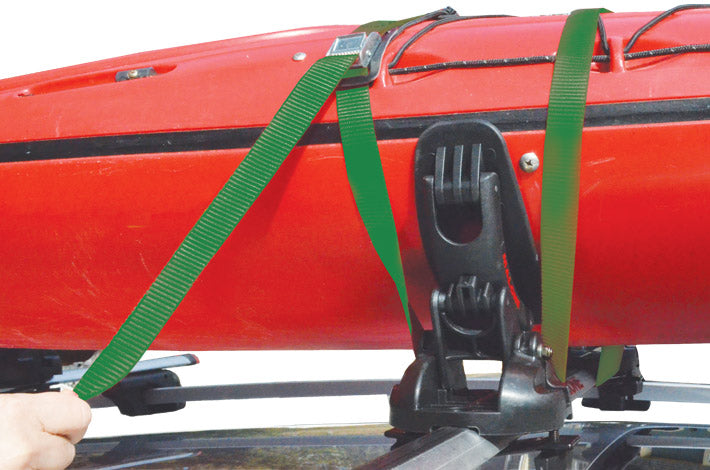 Malone SaddleUp Pro™ Kayak Carrier with Tie-Downs - Saddle Style - Rear Loading - Jawz Hardware