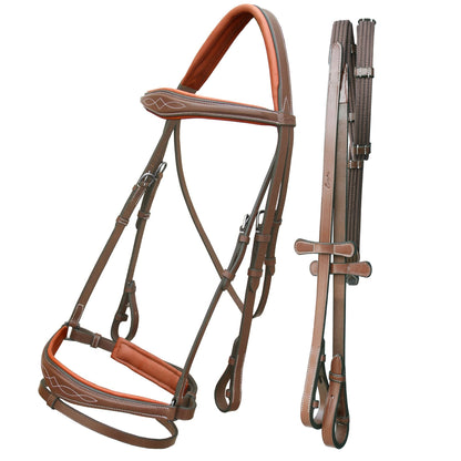 Bridles & Reins ExionPro Anatomical Dressage Bridle with Reins