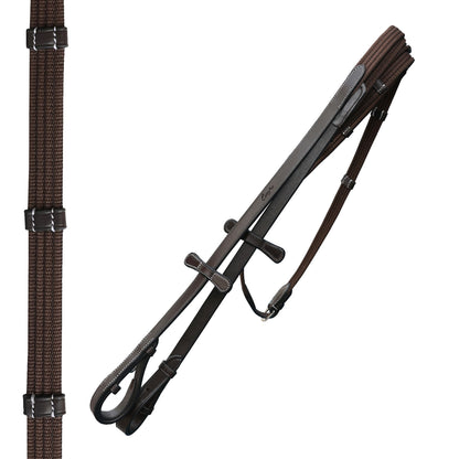 Bridles & Reins ExionPro Anatomical Dressage Bridle with Reins