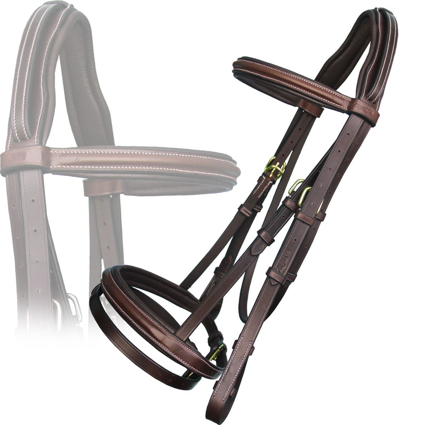 Bridles & Reins Replacement Crownpiece of ExionPro Pressure Relief Crown Raised Padded Jumping Bridle