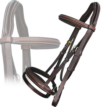 Bridles & Reins Replacement Crownpiece of ExionPro Pressure Relief Crown Raised Padded Jumping Bridle