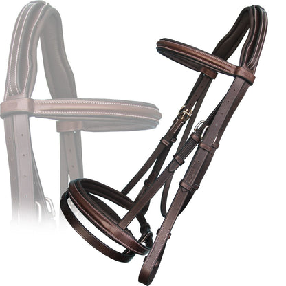 Bridles & Reins Replacement Crownpiece of ExionPro Pressure Relief Crown Raised Padded Jumping Bridle