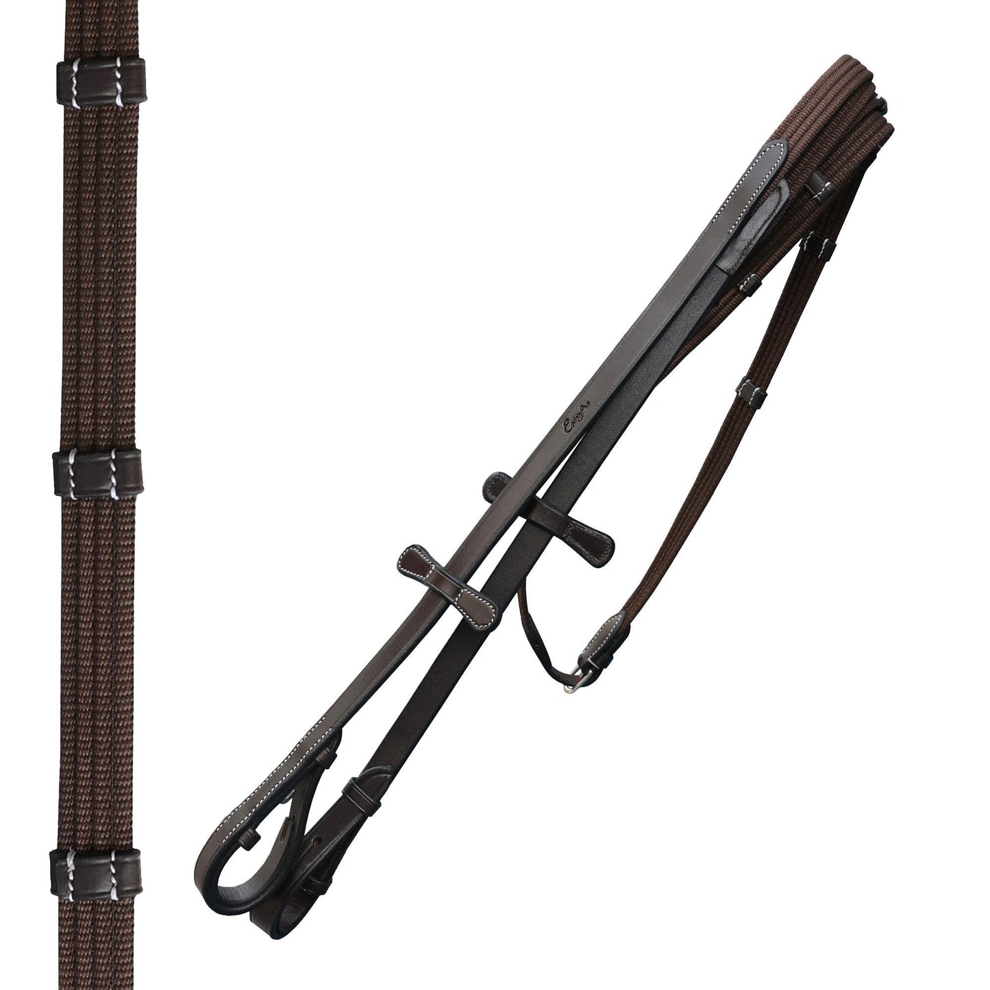 Bridles & Reins ExionPro Pressure Relief Crown Dressage Bridle with Web Reins