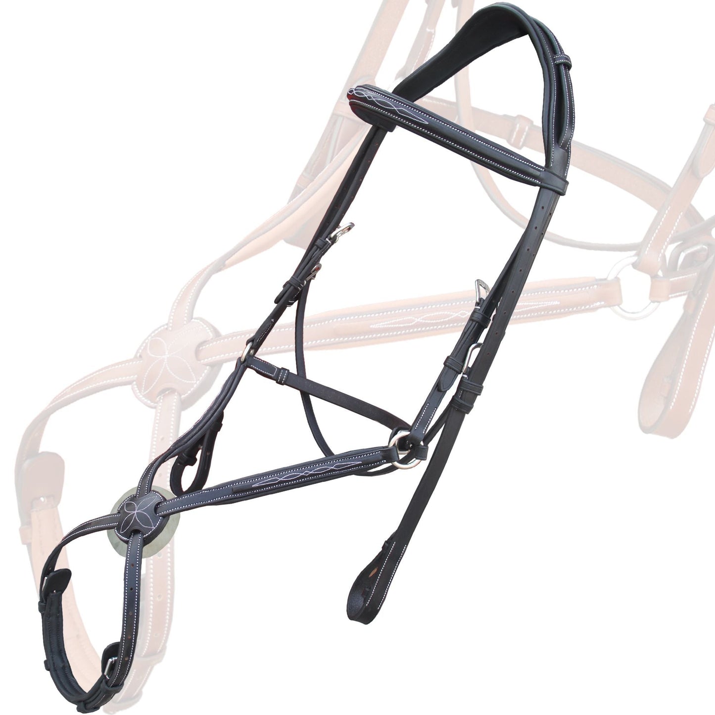 Bridles & Reins Replacement Crownpiece of ExionPro Monocrown Crown Piece Adjustable Designer Figure 8 Bridle