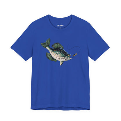 Texas Rigged Tees Crappie — Unisex Cotton Tee