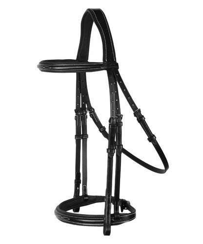 Bridles & Reins ExionPro Thin Noseband Padded Hunter Bridle with Reins
