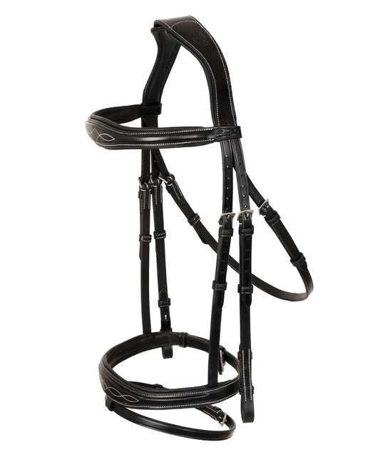 Bridles & Reins ExionPro 'Perseus' Anatomical Jumping Bridle with Reins