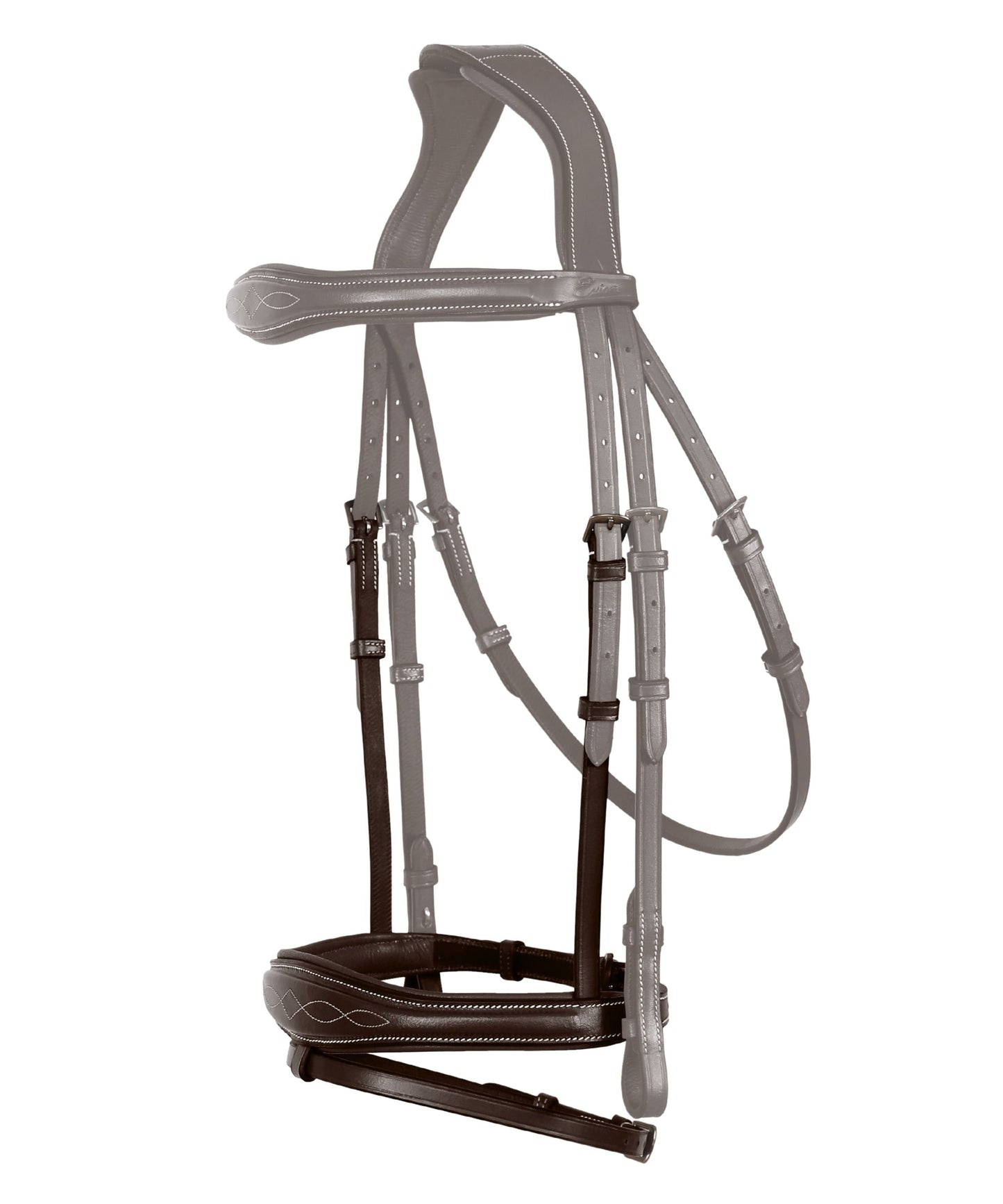 Bridles & Reins Replacement Noseband of ExionPro 'Perseus' Anatomical Jumping Bridle