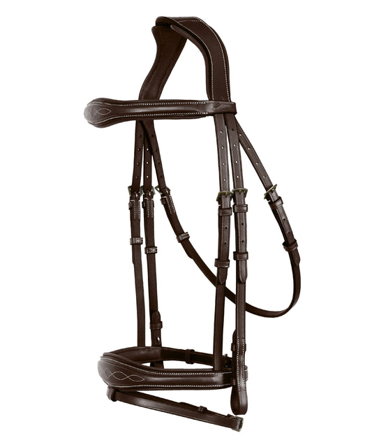 Bridles & Reins ExionPro 'Perseus' Anatomical Jumping Bridle with Reins
