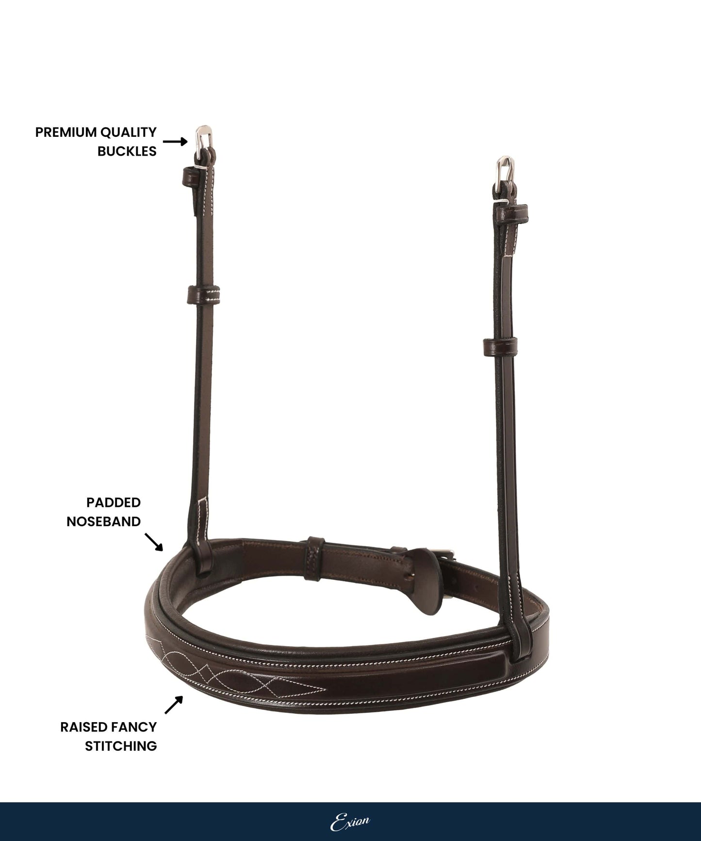 Bridles & Reins Replacement Noseband of ExionPro 'Hercules' Hunter Bridle