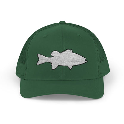 Texas Rigged Tees Bass Silhouette — Embroidered Baseball Cap
