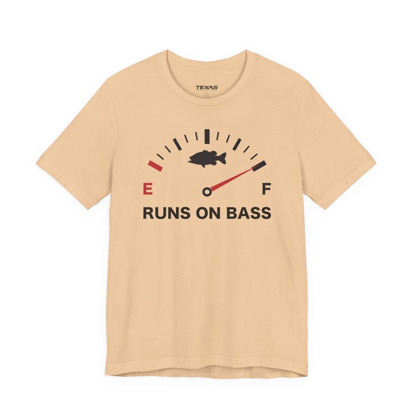 Texas Rigged Tees Runs on Bass — Unisex Cotton Tee