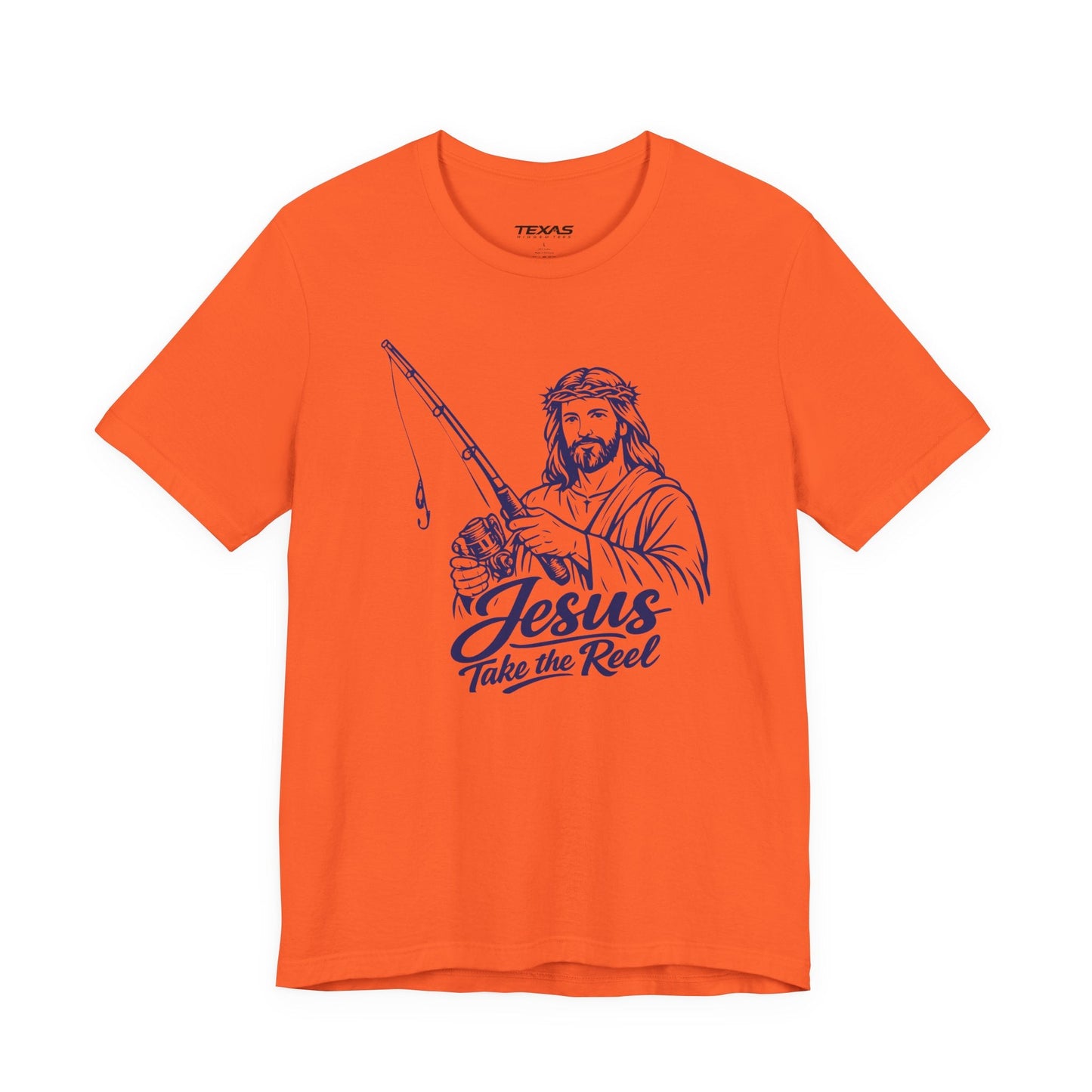 Texas Rigged Tees Jesus Take the Reel — Unisex Cotton Tee