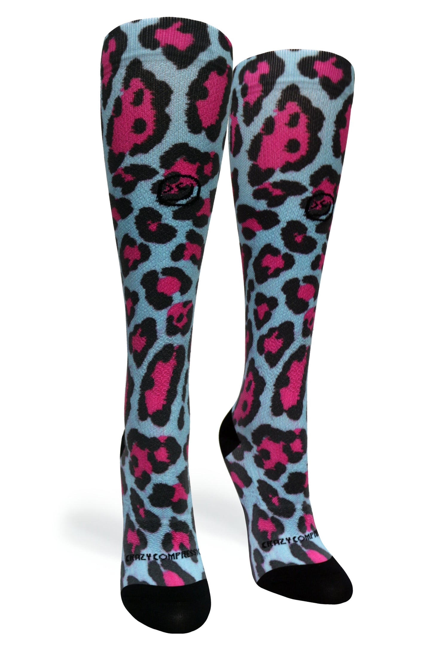 Crazy Compression Cheetah Blue - (Standard & Extra Wide)