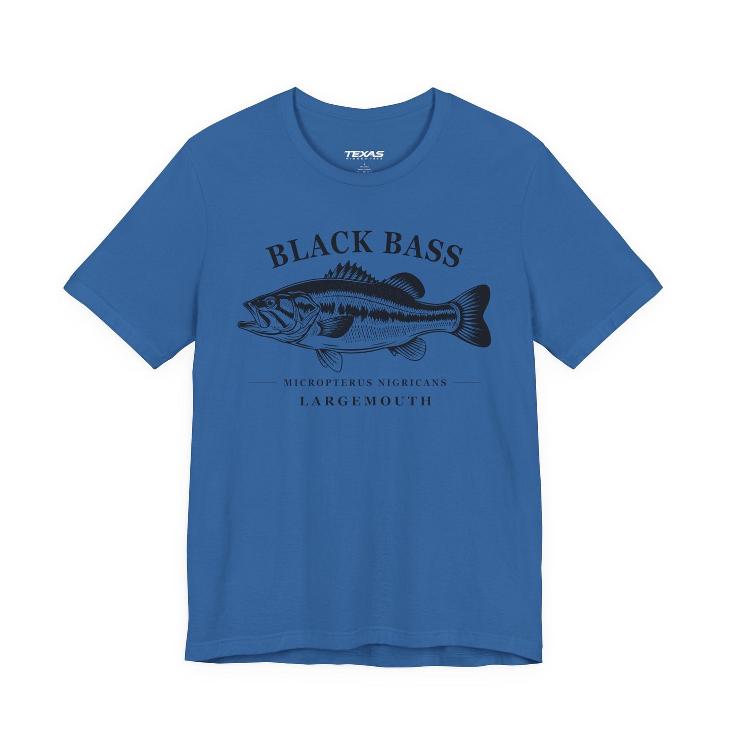 Texas Rigged Tees Black Bass — Unisex Cotton Tee