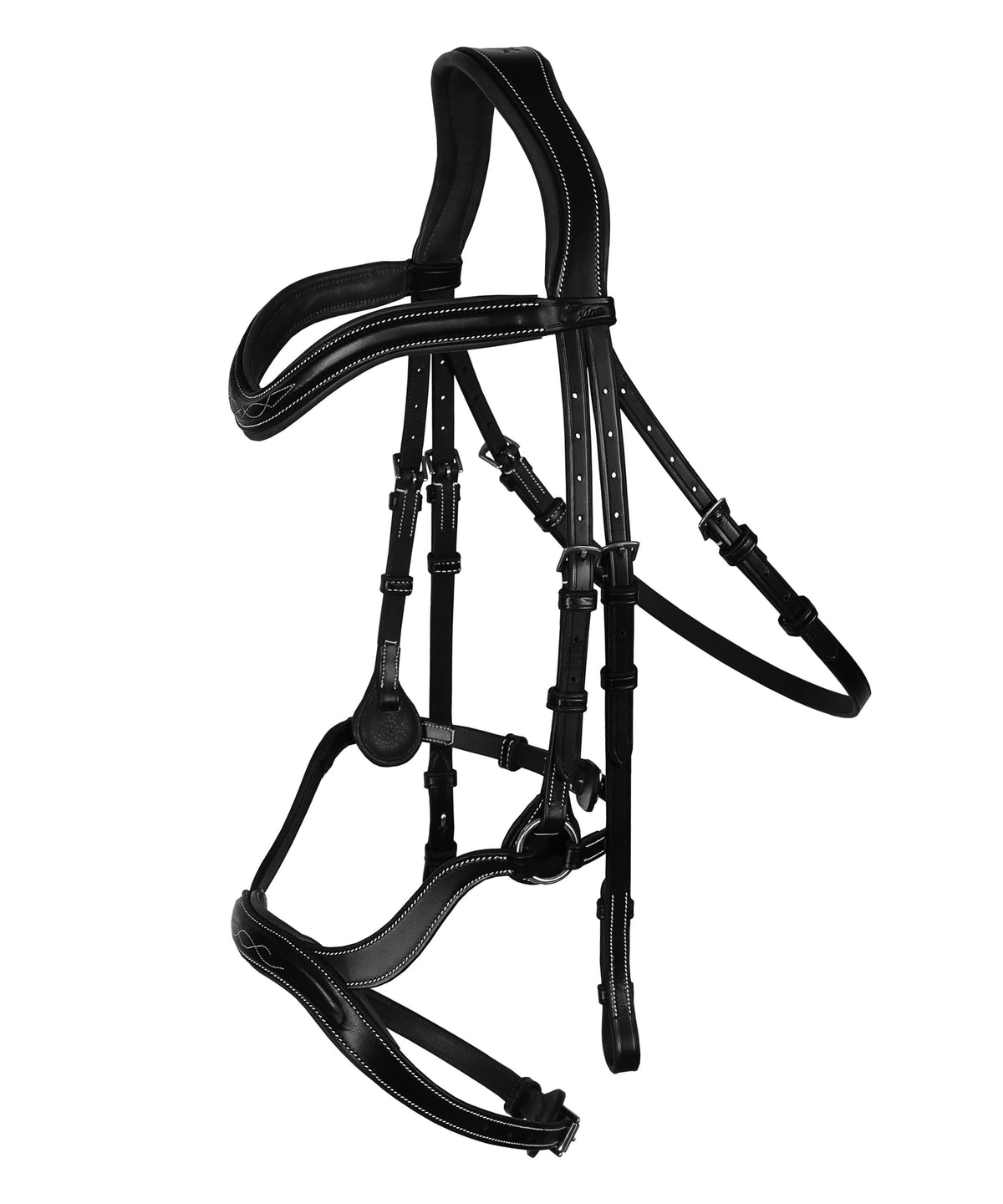 Bridles & Reins ExionPro Anatomical Drop Noseband Bridle with Reins